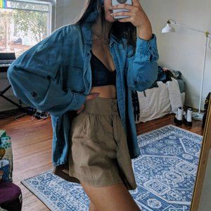 Iris Basic Mixed Linen Shorts